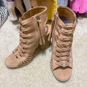 Open toe and heel booties
